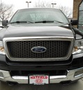 ford f 150 2005 black pickup truck lariat gasoline 8 cylinders 4 wheel drive automatic 43228