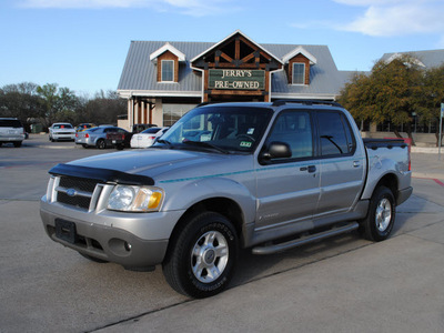 ford explorer sport trac 2002 silver suv gasoline 6 cylinders rear wheel drive automatic with overdrive 76087