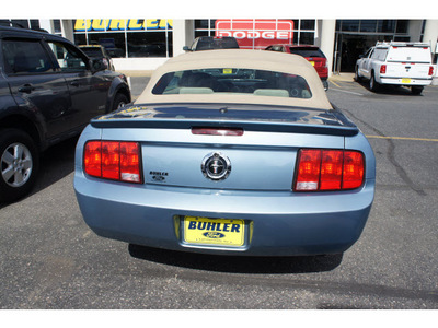 ford mustang 2007 vista blue v6 deluxe gasoline 6 cylinders rear wheel drive automatic with overdrive 07724