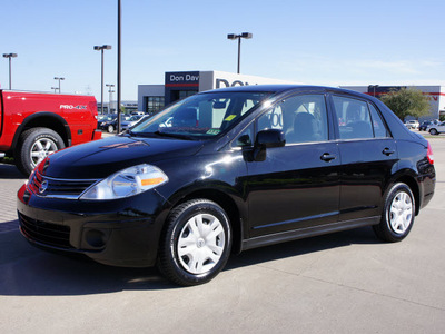 nissan versa 2011 black sedan gasoline 4 cylinders front wheel drive automatic with overdrive 76018