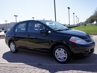 nissan versa 2011 black sedan gasoline 4 cylinders front wheel drive automatic with overdrive 76018