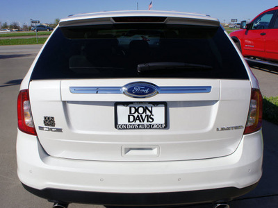 ford edge 2011 white limited gasoline 6 cylinders front wheel drive automatic 76018
