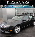 ford fusion 2012 black sedan se w sync gasoline 4 cylinders front wheel drive automatic with overdrive 60546