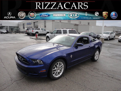 ford mustang 2013 blue coupe premium gasoline 6 cylinders rear wheel drive automatic with overdrive 60546