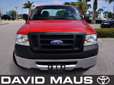 ford f 150 2008 red pickup truck xl styleside gasoline 6 cylinders 2 wheel drive automatic 32771