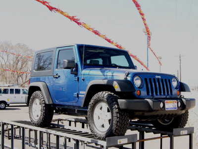 jeep wrangler 2010 deep water blue suv sport gasoline 6 cylinders 4 wheel drive automatic 80911
