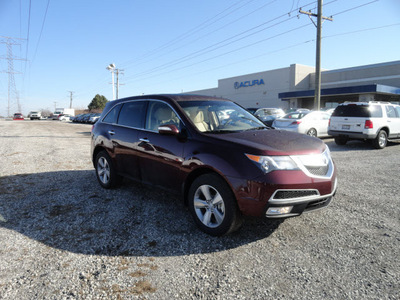 acura mdx 2012 dk  red suv awd gasoline 6 cylinders all whee drive automatic with overdrive 60462