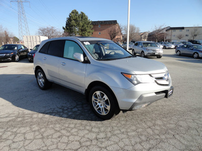 acura mdx 2009 silver suv tech awd gasoline 6 cylinders all whee drive automatic with overdrive 60462
