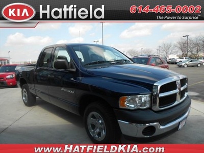 dodge ram pickup 1500 2004 blue pickup truck st gasoline 6 cylinders rear wheel drive 43228