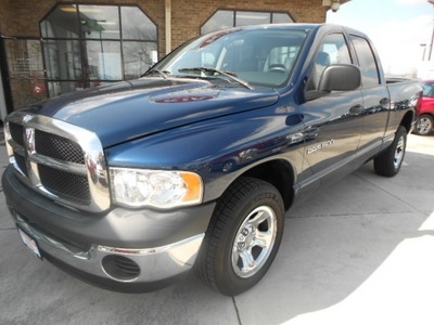 dodge ram pickup 1500 2004 blue pickup truck st gasoline 6 cylinders rear wheel drive 43228