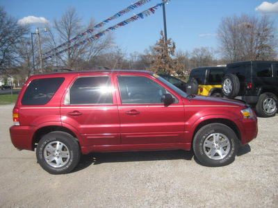 ford escape 2006 dk  red suv limited gasoline 6 cylinders all whee drive automatic with overdrive 62863