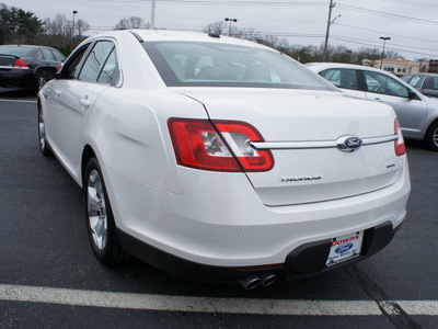 ford taurus 2011 white sedan sel gasoline 6 cylinders front wheel drive automatic 08753