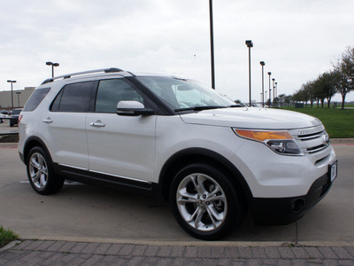 ford explorer 2011 white suv limited gasoline 6 cylinders 2 wheel drive automatic 76018