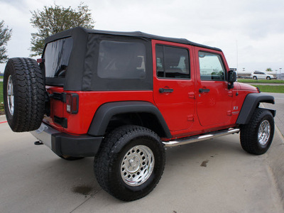 jeep wrangler unlimited 2008 red suv x gasoline 6 cylinders 4 wheel drive automatic with overdrive 76018