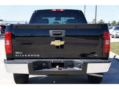 chevrolet silverado 1500 2011 black pickup truck lt flex fuel 8 cylinders 2 wheel drive automatic 77090