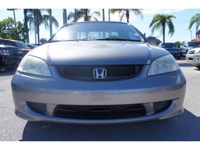 honda civic 2004 dk  gray coupe ex gasoline 4 cylinders front wheel drive automatic 33157