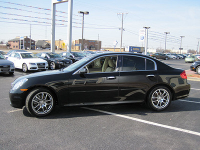 infiniti g35 2006 black sedan gasoline 6 cylinders rear wheel drive automatic 46410