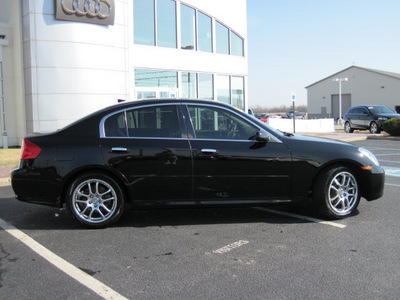 infiniti g35 2006 black sedan gasoline 6 cylinders rear wheel drive automatic 46410