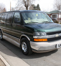 chevrolet g1500 2003 green van 8 cylinders automatic 80110