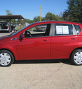 chevrolet aveo5 2011 red hatchback lt gasoline 4 cylinders front wheel drive automatic 77037