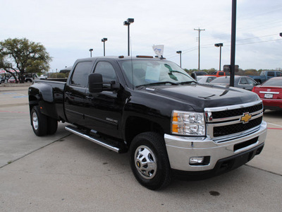 chevrolet silverado 3500hd 2011 black ltz diesel 8 cylinders 4 wheel drive automatic 76087