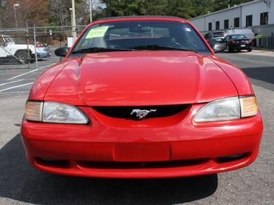 ford mustang 1995 red gt gasoline 8 cylinders rear wheel drive automatic 27616