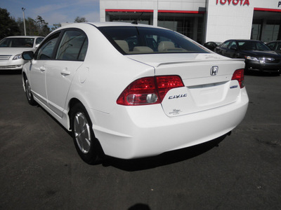 honda civic 2006 white sedan civic hybrid hybrid 4 cylinders front wheel drive automatic 34788