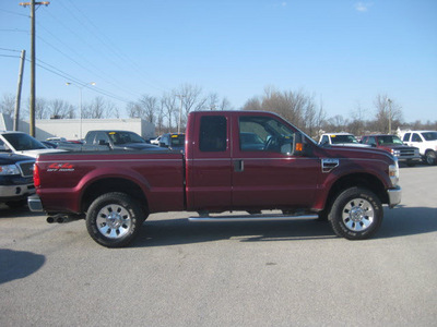 ford f 250 super duty 2008 maroon clearcoat lariat diesel 8 cylinders 4 wheel drive automatic 62863