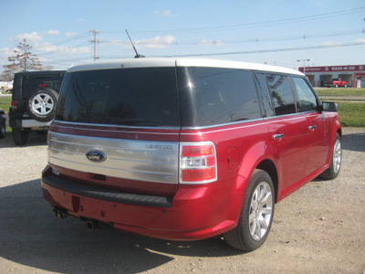 ford flex 2009 dk  red suv limited gasoline 6 cylinders all whee drive automatic 62863