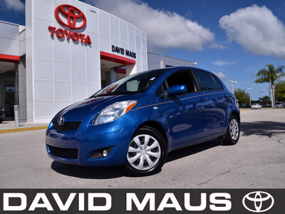 toyota yaris 2009 blue hatchback gasoline 4 cylinders front wheel drive automatic 32771