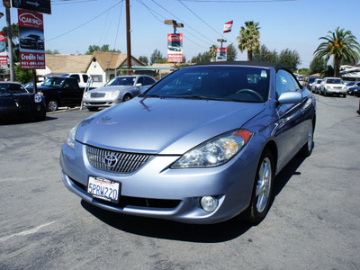 toyota camry solara 2006 blue sle v6 gasoline 6 cylinders front wheel drive automatic 92882
