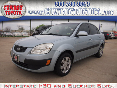 kia rio 2006 blue sedan lx gasoline 4 cylinders front wheel drive automatic 75228