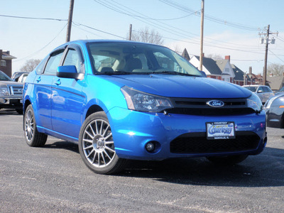 ford focus 2011 blue sedan sport ses gasoline 4 cylinders front wheel drive automatic 61832