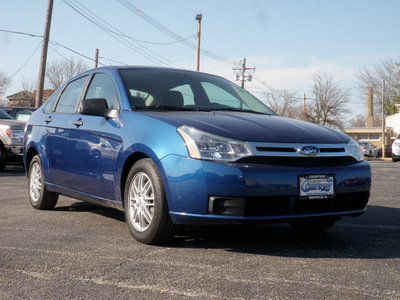 ford focus 2009 blue sedan se gasoline 4 cylinders front wheel drive automatic 61832