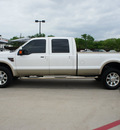 ford f 350 super duty 2010 white king ranch diesel 8 cylinders 4 wheel drive automatic 76087