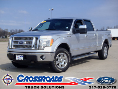 ford f 150 2010 silver lariat flex fuel 8 cylinders 4 wheel drive automatic 62708