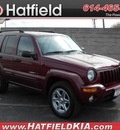 jeep liberty 2003 dk red suv limited gasoline 6 cylinders 4 wheel drive automatic 43228