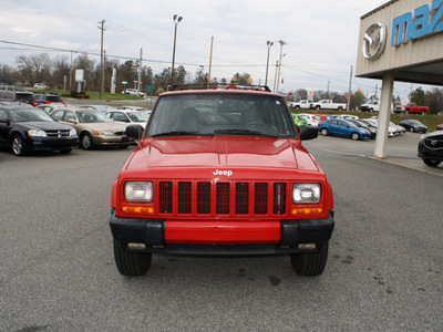 jeep cherokee 2001 red suv sport gasoline 6 cylinders 4 wheel drive automatic 27215