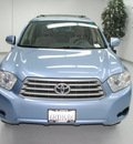 toyota highlander 2009 blue suv gasoline 6 cylinders front wheel drive automatic 91731