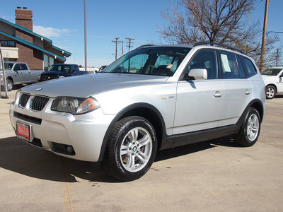 bmw x3 2006 silver suv 3 0i gasoline 6 cylinders all whee drive automatic 80301