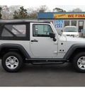 jeep wrangler 2007 silver suv x gasoline 6 cylinders 4 wheel drive 6 speed manual 77037