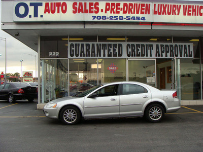 chrysler sebring 2002 silver sedan lxi gasoline 6 cylinders front wheel drive automatic 60411