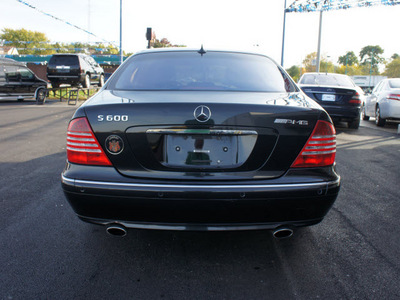 mercedes benz s class 2002 black sedan s600 gasoline 12 cylinders rear wheel drive automatic 60411