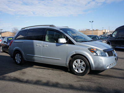 nissan quest 2004 silver van 3 5 sl gasoline 6 cylinders front wheel drive automatic with overdrive 60411