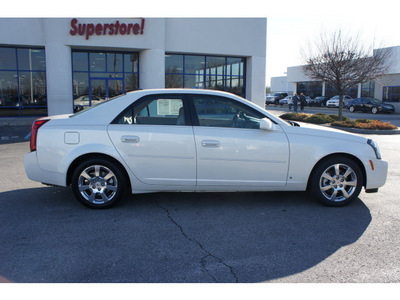 cadillac cts 2007 white sedan high feature gasoline 6 cylinders rear wheel drive automatic 46168