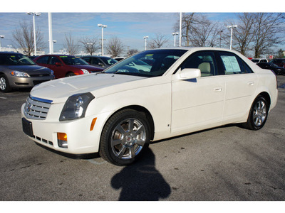 cadillac cts 2007 white sedan high feature gasoline 6 cylinders rear wheel drive automatic 46168