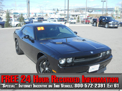 dodge challenger 2009 black coupe r t gasoline 8 cylinders rear wheel drive automatic 99212