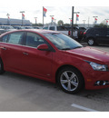 chevrolet cruze 2012 victory red sedan lt gasoline 4 cylinders front wheel drive automatic 77090