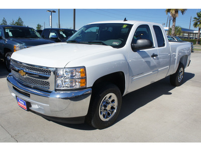 chevrolet silverado 1500 2012 white pickup truck flex fuel 8 cylinders 2 wheel drive 4 spd auto,elec cntlled l 77090