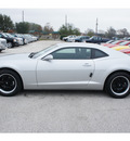 chevrolet camaro 2012 silver coupe 2 ls gasoline 6 cylinders rear wheel drive 6 spd auto onstar,1 yr safe and snd 77090